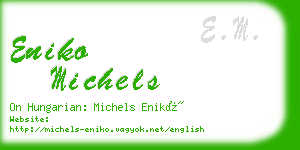 eniko michels business card